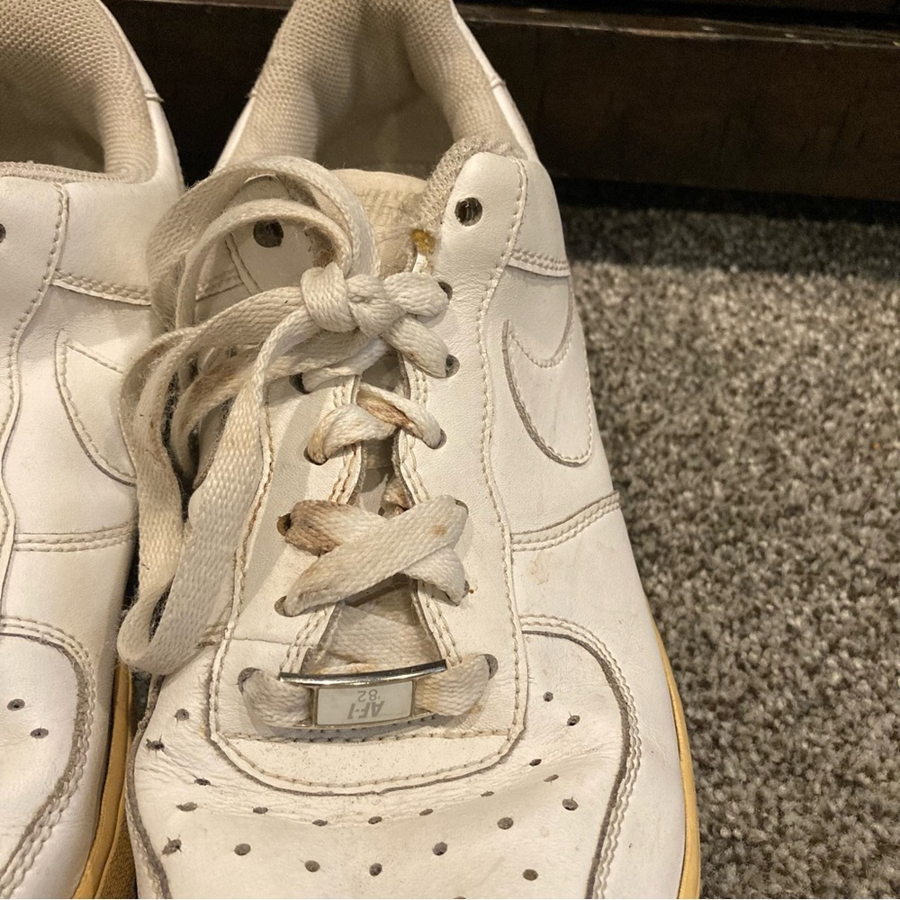 VTG Nike Air Force 1 Low GS White  - 314192-113 Kid Size 7Y; Women 8.5; 2006 - Picture 3 of 11